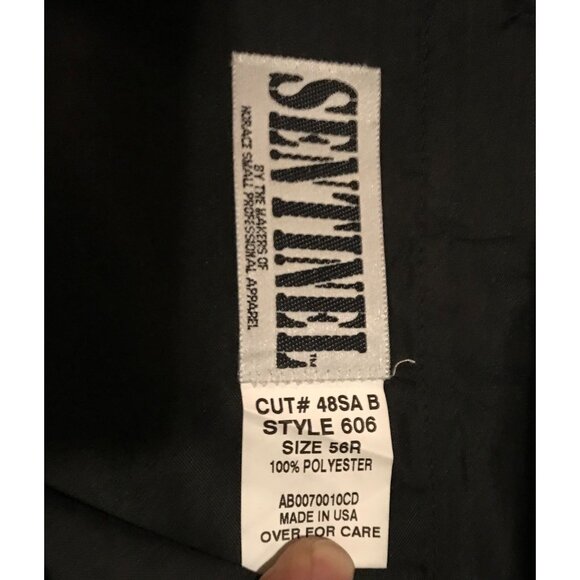 Mens Sentinel Black Dress Pants 56R 100% Polyester - Picture 4 of 4